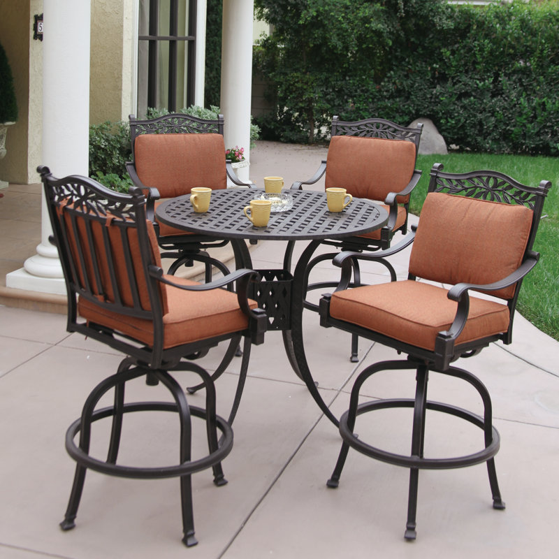 Fairmont 5 Piece Bar Height Dining Set with Cushions & Reviews | Joss